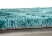 Origins shimmer teal Blue, Green, Teal Living Room Shaggy Rug.