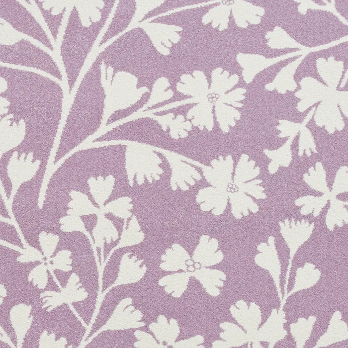 Catherine Lansfield Grace Floral Lilac Rug