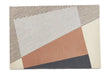 Origins bauhaus graphic 4 Ivory, Multicoloured Living Room Wool Rug.
