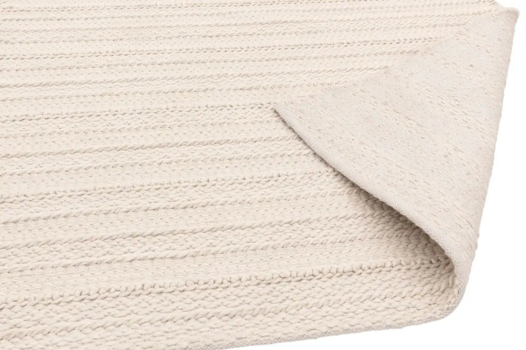 Asiatic grayson cream Cream Living Room Flat Weave Rug.
