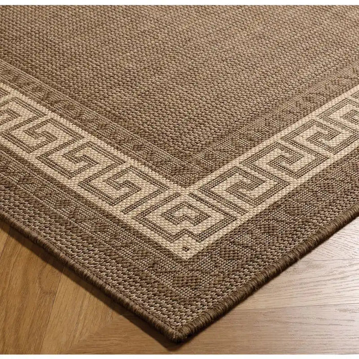 Oriental Weavers greek key flatweave brown Brown Outdoor  Flat Weave Rug.
