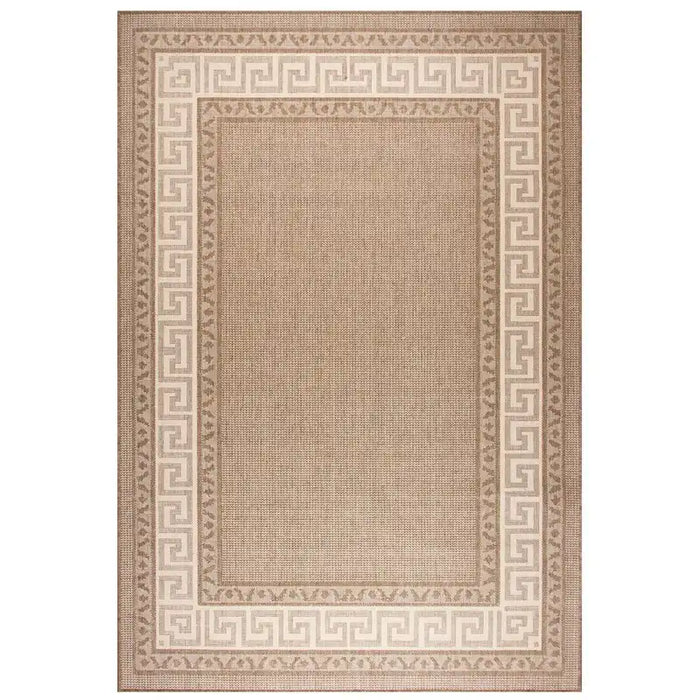 Oriental Weavers greek key flatweave brown Brown Outdoor  Flat Weave Rug.