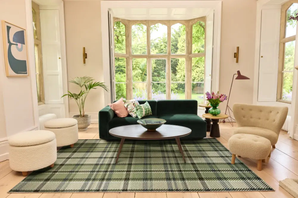 Eco Washable Green Plaid Multi