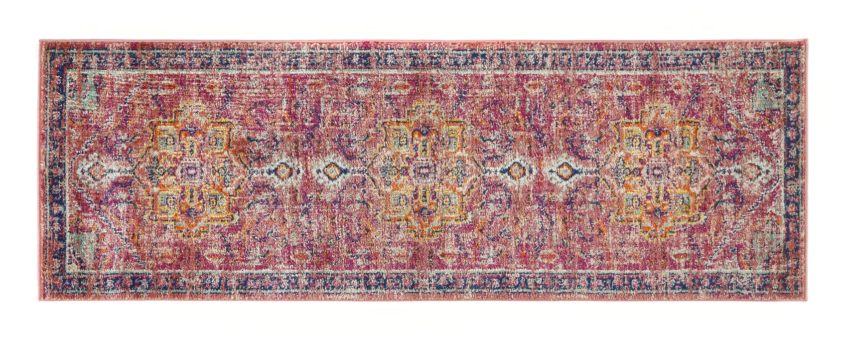 Origins grenada multi Multicoloured, Pink Living Room  Rug.