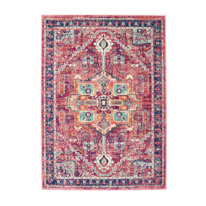 Origins grenada multi Multicoloured, Pink Living Room  Rug.