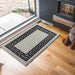 Serdim Rugs gel back 413 grey Grey Living Room Geometric Rug.
