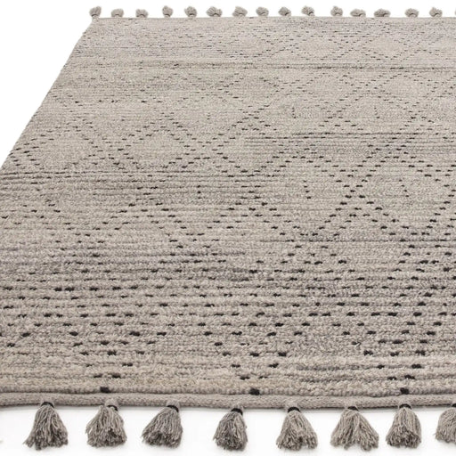 Asiatic nepal grey black diamond Grey Living Room Moroccan Rug.
