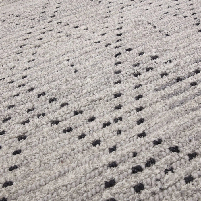 Asiatic nepal grey black diamond Grey Living Room Moroccan Rug.