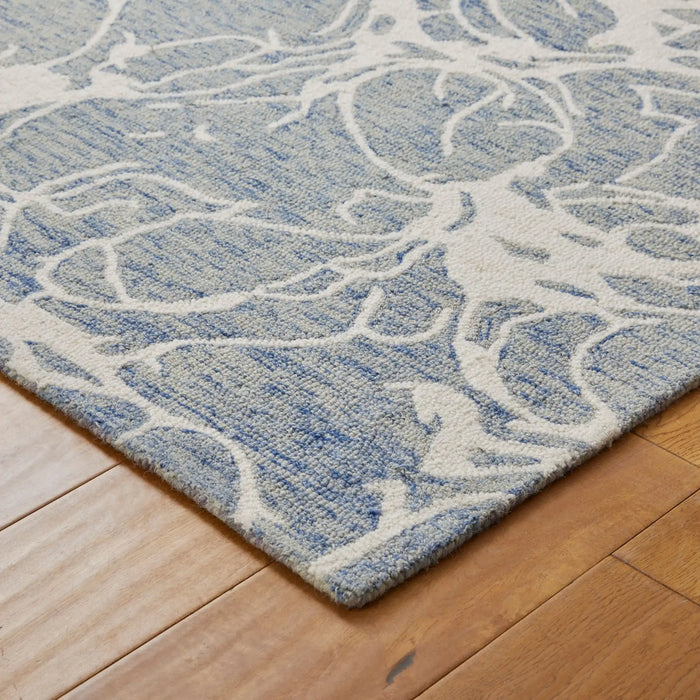 Oriental Weavers hampton sophie Blue, Ivory Living Room  Rug.