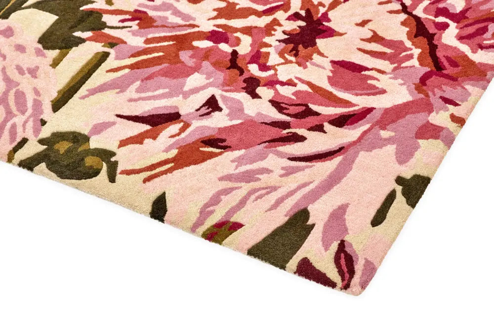 Harlequin Dahlia Fuchsia Palm Rug 142402 Rug