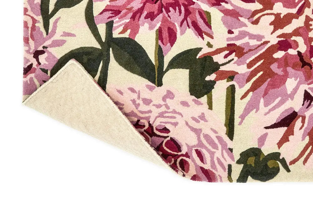 Harlequin Dahlia Fuchsia Palm Rug 142402 Rug