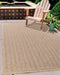 Serdim Rugs harper outdoor herringbone jute Brown Living Room Natural Fibre Rug.