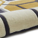 Think Rugs hk 9238 ivory yellow Yellow, Ivory Living Room Geometric Rug.