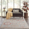 Nourison Delivered in 6 weeks   USA homestead hms02 blue multi Blue, Multicoloured Living Room  Rug.