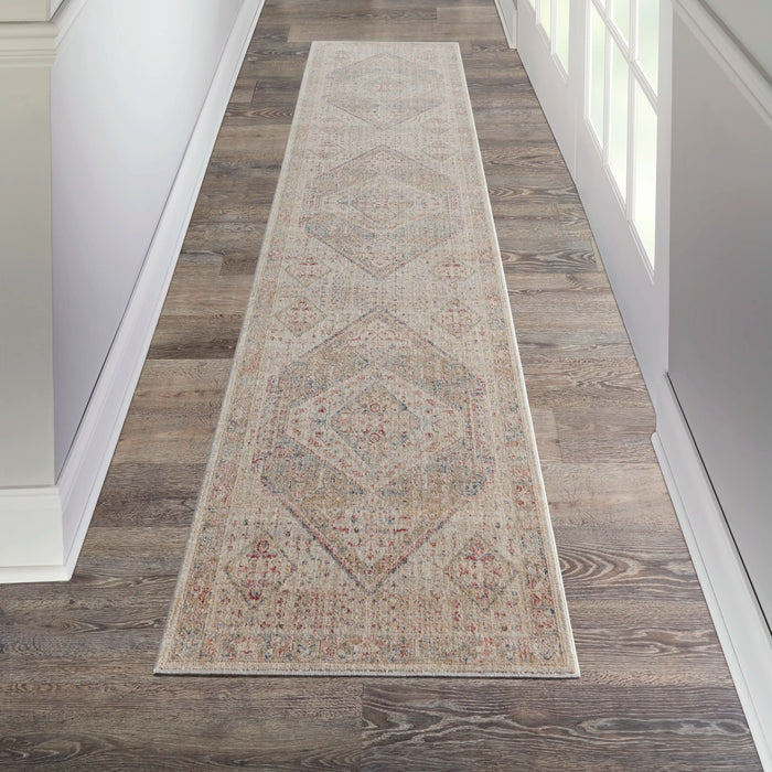Nourison Delivered in 6 weeks   USA homestead hms03 beige grey Grey, Beige, Multicoloured Living Room  Rug.