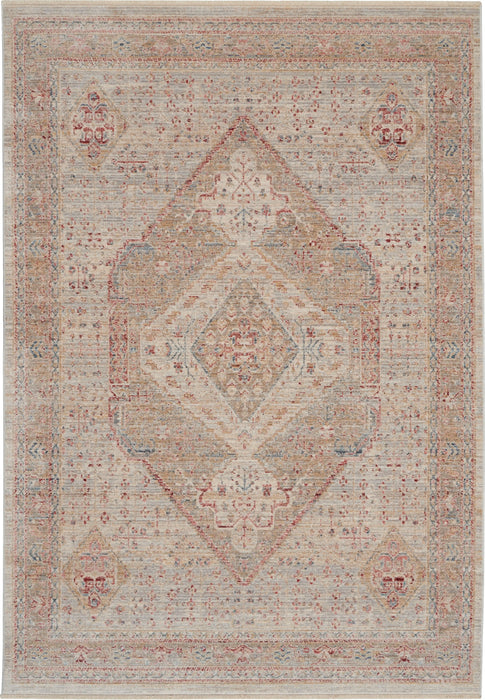 Nourison Delivered in 6 weeks   USA homestead hms03 beige grey Grey, Beige, Multicoloured Living Room  Rug.