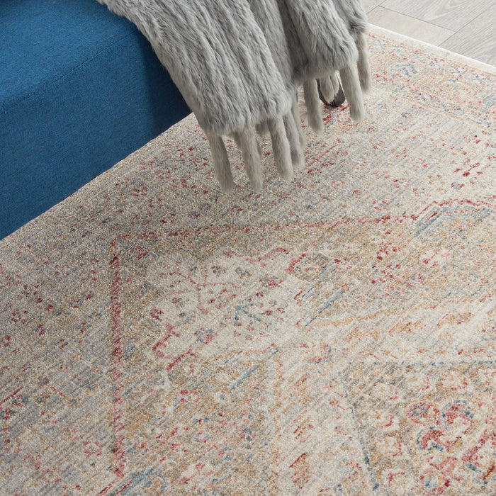 Nourison Delivered in 6 weeks   USA homestead hms03 beige grey Grey, Beige, Multicoloured Living Room  Rug.