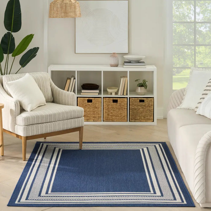 HORIZON INDOOR/OUTDOOR HOZ03 Navy Indoor Outdoor