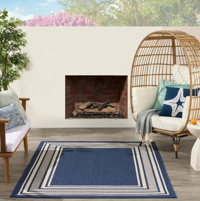 HORIZON INDOOR/OUTDOOR HOZ03 Navy Indoor Outdoor