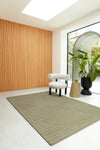 Asiatic hague sage Green Living Room Wool Rug.