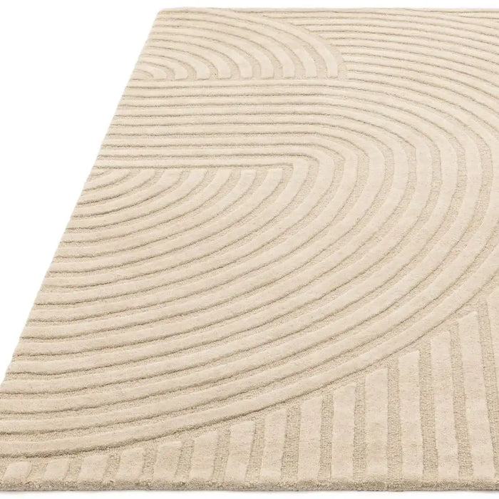 Asiatic hague sand Beige Living Room Wool Rug.