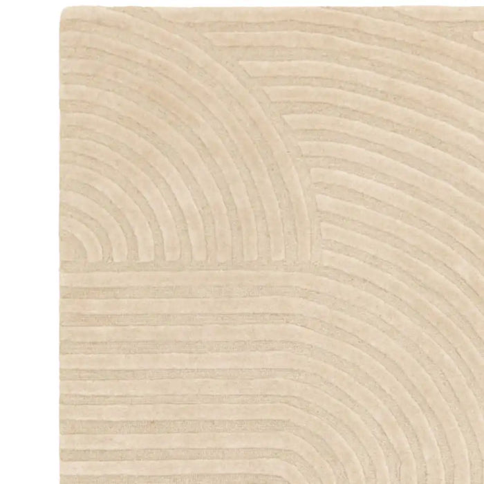 Asiatic hague sand Beige Living Room Wool Rug.