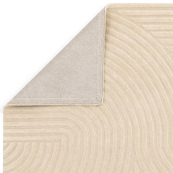 Asiatic hague sand Beige Living Room Wool Rug.