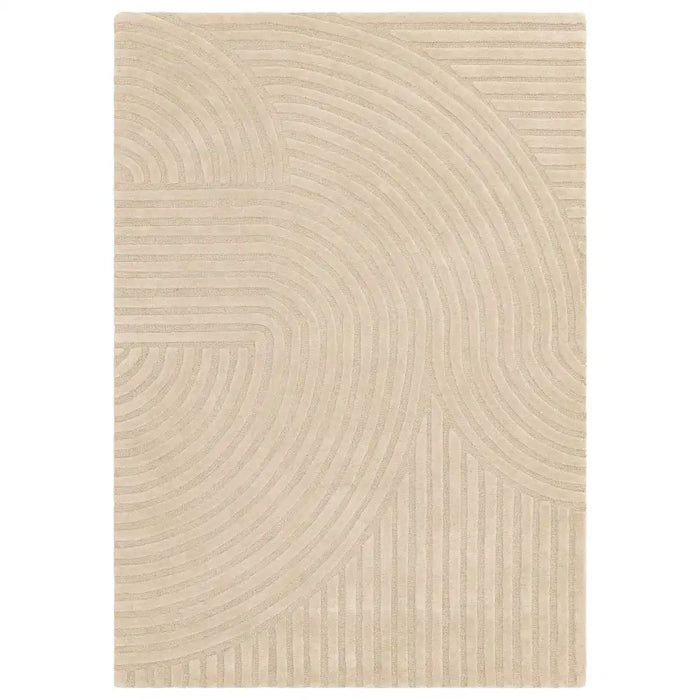 Asiatic hague sand Beige Living Room Wool Rug.