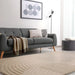 Asiatic hague sand Beige Living Room Wool Rug.