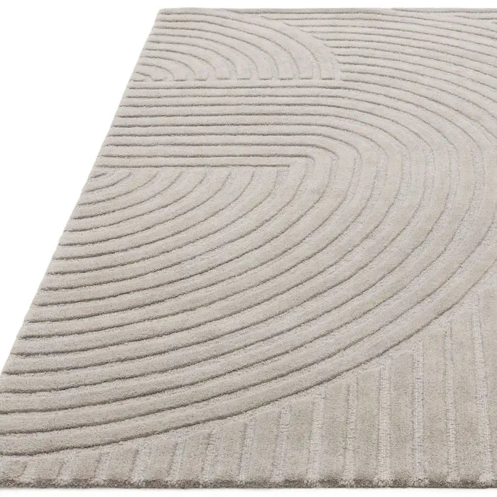 Asiatic hague silver Grey Living Room Wool Rug.