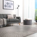 Asiatic hague silver Grey Living Room Wool Rug.