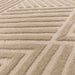 Asiatic hague taupe Beige Living Room Wool Rug.