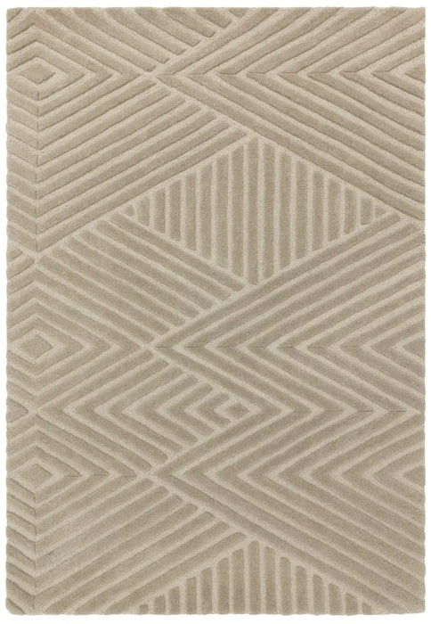 Asiatic hague taupe Beige Living Room Wool Rug.