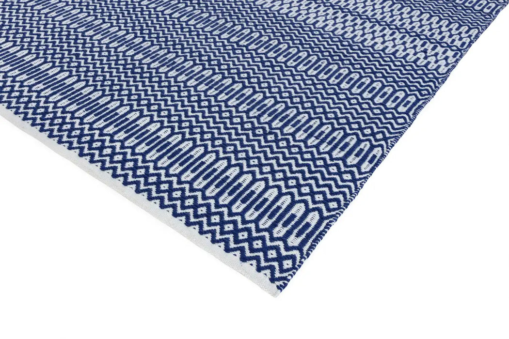 Asiatic halsey blue Blue Living Room Geometric Rug.