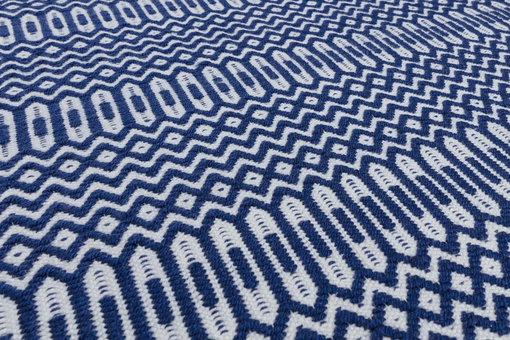 Asiatic halsey blue Blue Living Room Geometric Rug.