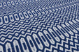 Asiatic halsey blue Blue Living Room Geometric Rug.