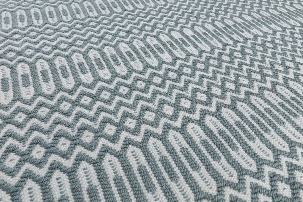 Asiatic halsey duck egg Blue Living Room Geometric Rug.