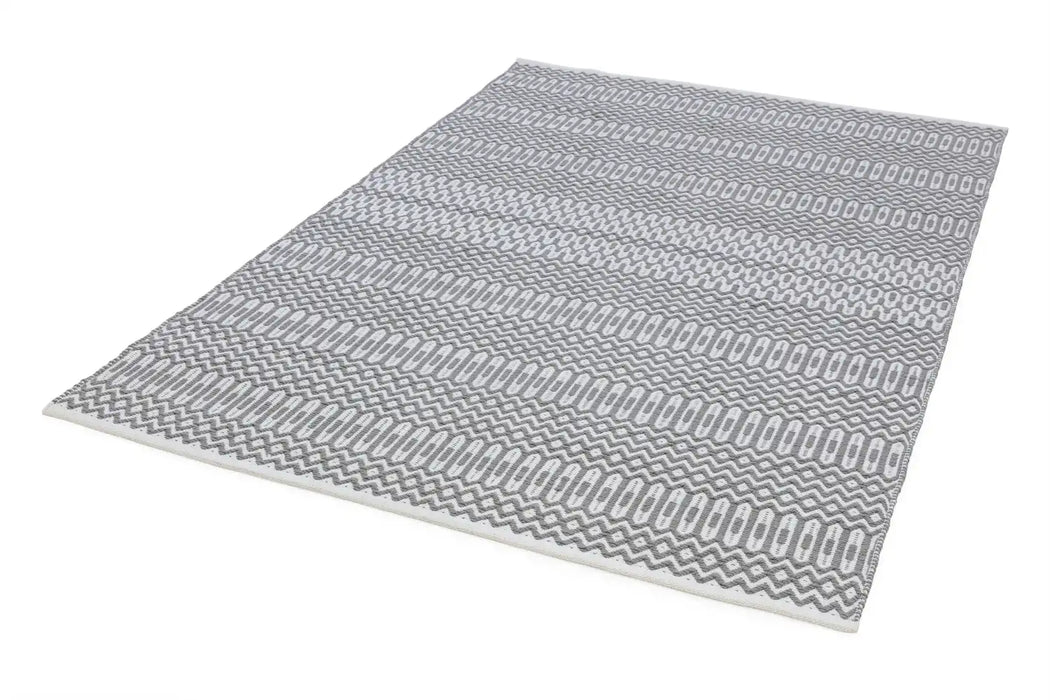 Asiatic halsey grey Grey Living Room Geometric Rug.