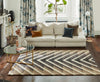 Harlequin harlequin makalu flint Grey, Beige Living Room Wool Rug.