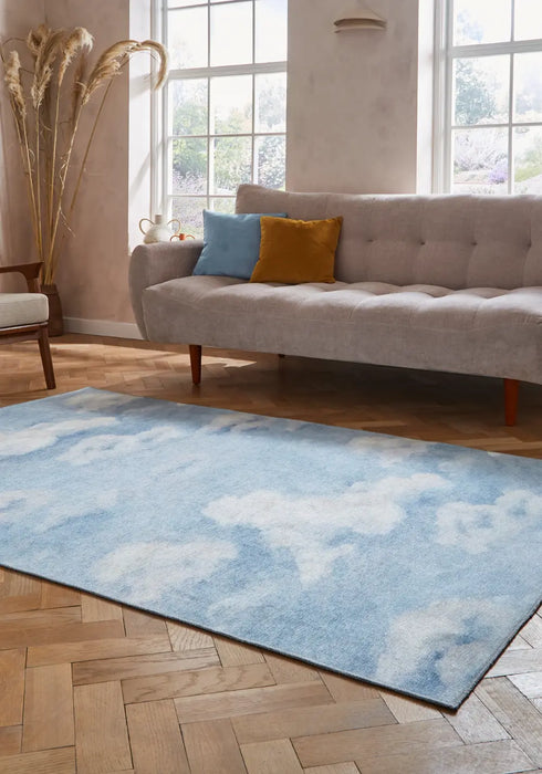 Harlequin Air Sky Blue Washable