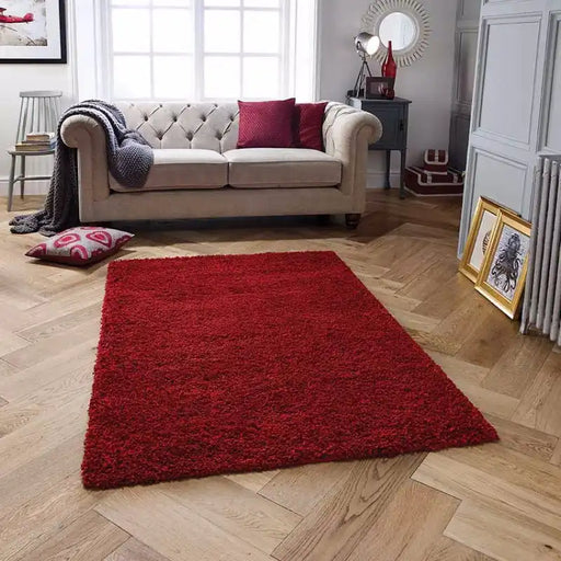 Oriental Weavers harmony red Red Living Room Shaggy Rug.