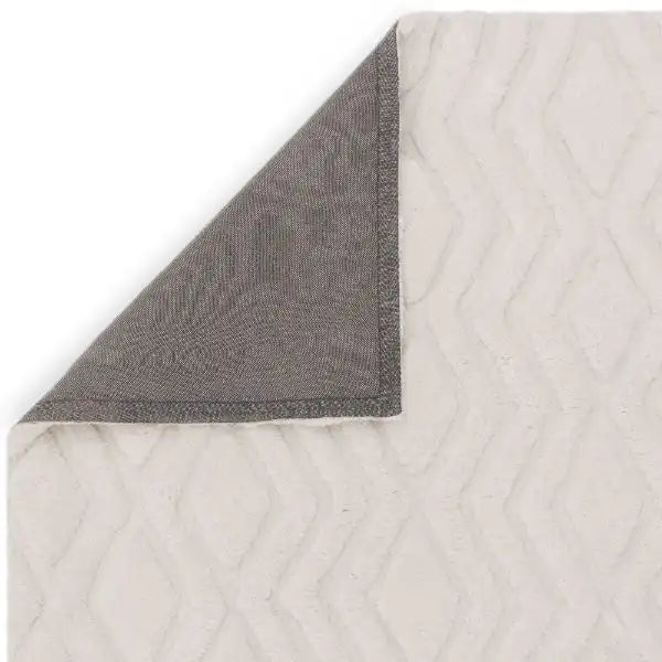 Asiatic harrison off white Cream Living Room Geometric Rug.