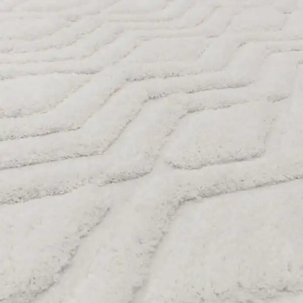 Asiatic harrison off white Cream Living Room Geometric Rug.