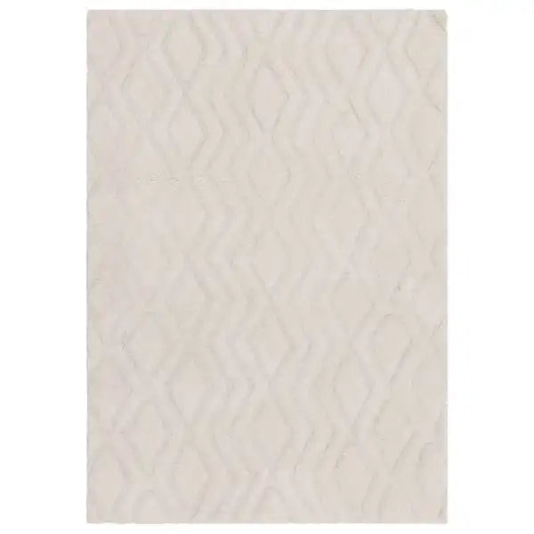 Asiatic harrison off white Cream Living Room Geometric Rug.