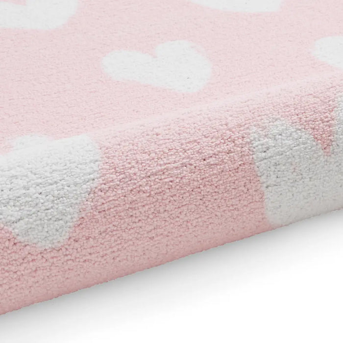 Catherine Lansfield Hearts Pink - Washable