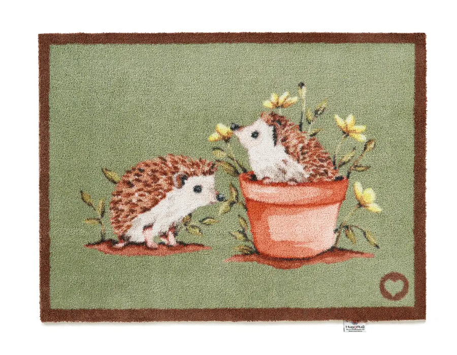 Patterned Hug Rug Hedgehog Friends