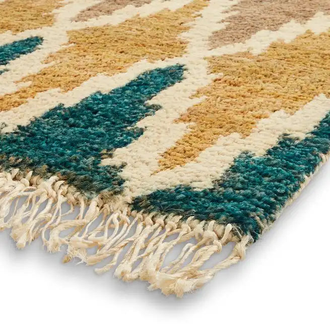 Think Rugs hemp 21470 multi Multicoloured Living Room  Rug.