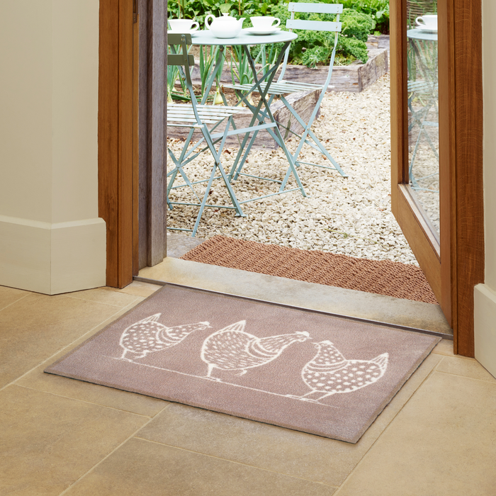 Turtle Mat Design Hens Washable