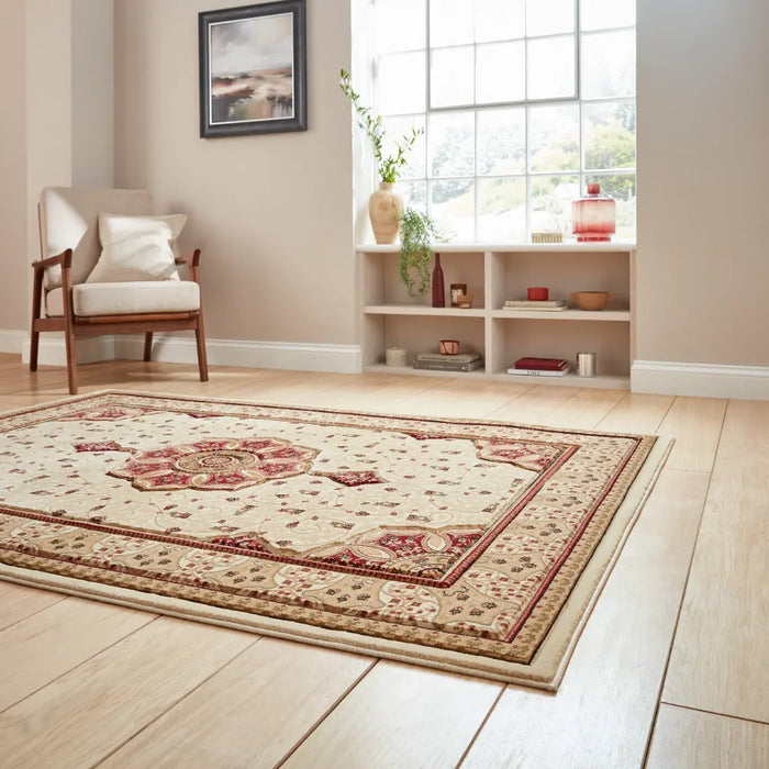 Heritage 4400 Cream Red Rug