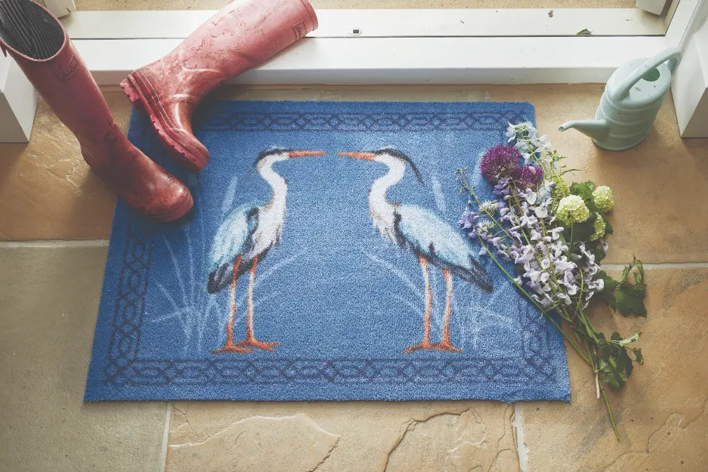 Patterned Hug Rug Heron 1